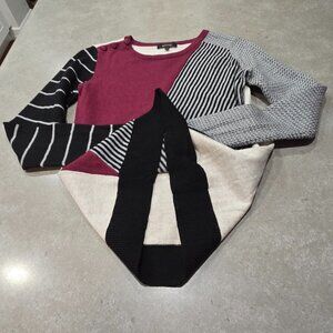 RW&CO. Women's Mixed Multi-Colors/Patterns Long Sleeves Knit Top - Size XS/TP